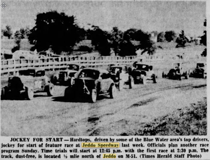 Jeddo Speedway - JUNE 13 1959 ARTICLE